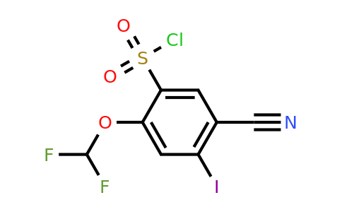 1805478-63-0 | 5-Cyano-2-difluoromethoxy-4-iodobenzenesulfonylchloride
