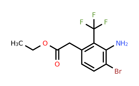 1805478-82-3 | Ethyl 3-amino-4-bromo-2-(trifluoromethyl)phenylacetate
