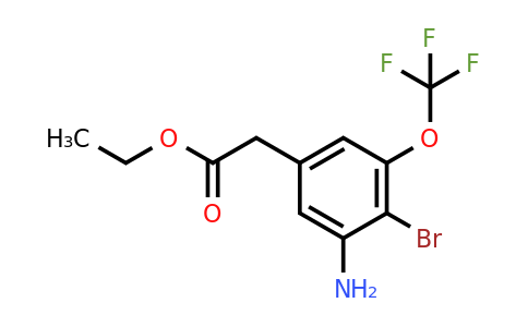 1805478-85-6 | Ethyl 3-amino-4-bromo-5-(trifluoromethoxy)phenylacetate
