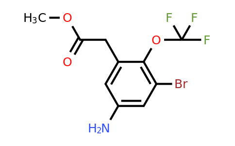 1805479-19-9 | Methyl 5-amino-3-bromo-2-(trifluoromethoxy)phenylacetate
