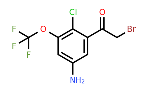 1805480-67-4 | 5'-Amino-2'-chloro-3'-(trifluoromethoxy)phenacyl bromide