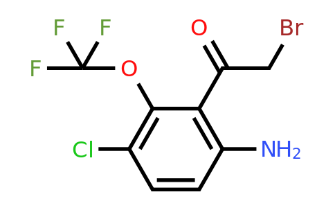1805480-77-6 | 6'-Amino-3'-chloro-2'-(trifluoromethoxy)phenacyl bromide