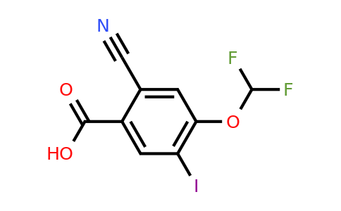 1805481-37-1 | 2-Cyano-4-difluoromethoxy-5-iodobenzoic acid