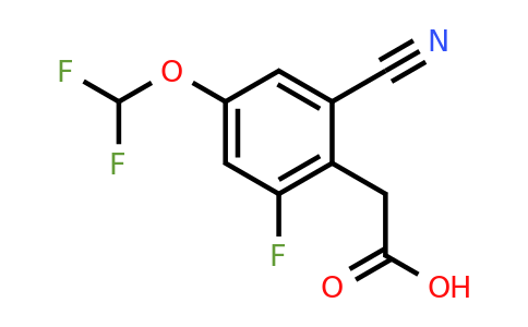 2-Cyano-4-difluoromethoxy-6-fluorophenylacetic acid