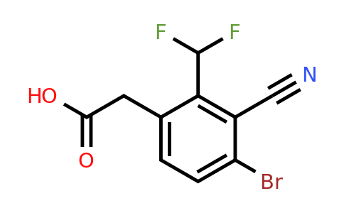 1805481-60-0 | 4-Bromo-3-cyano-2-(difluoromethyl)phenylacetic acid