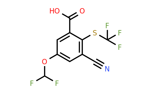1805481-65-5 | 3-Cyano-5-difluoromethoxy-2-(trifluoromethylthio)benzoic acid