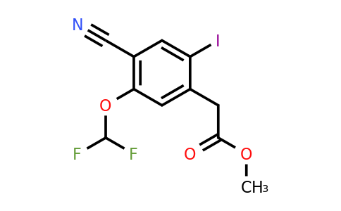 1805481-85-9 | Methyl 4-cyano-5-difluoromethoxy-2-iodophenylacetate