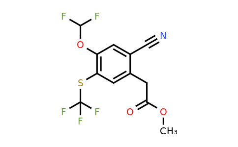 1805482-05-6 | Methyl 2-cyano-4-difluoromethoxy-5-(trifluoromethylthio)phenylacetate