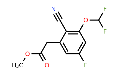 1805482-11-4 | Methyl 2-cyano-3-difluoromethoxy-5-fluorophenylacetate