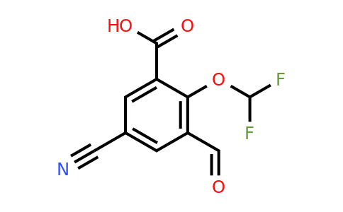 1805482-36-3 | 5-Cyano-2-difluoromethoxy-3-formylbenzoic acid