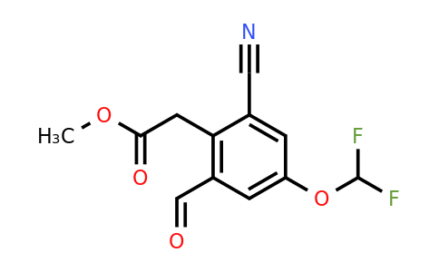 1805482-93-2 | Methyl 2-cyano-4-difluoromethoxy-6-formylphenylacetate