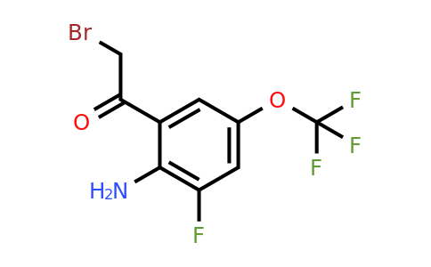 1805484-59-6 | 2'-Amino-3'-fluoro-5'-(trifluoromethoxy)phenacyl bromide