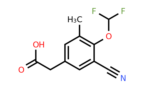1805484-65-4 | 3-Cyano-4-difluoromethoxy-5-methylphenylacetic acid