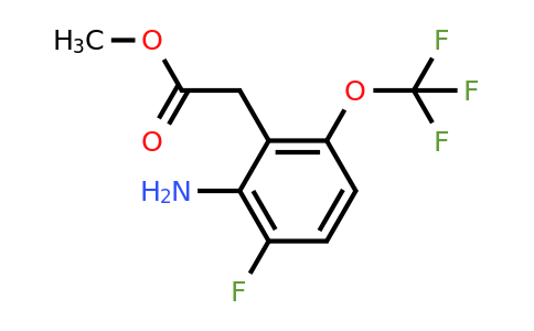 1805485-04-4 | Methyl 2-amino-3-fluoro-6-(trifluoromethoxy)phenylacetate