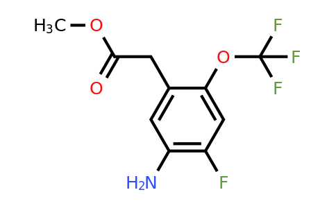 1805485-14-6 | Methyl 5-amino-4-fluoro-2-(trifluoromethoxy)phenylacetate