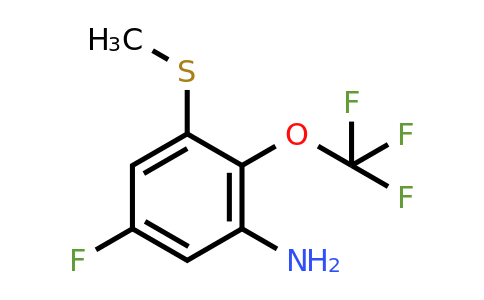 1805485-33-9 | 3-Amino-5-fluoro-2-(trifluoromethoxy)thioanisole