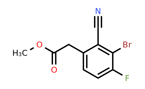 1805485-40-8 | Methyl 3-bromo-2-cyano-4-fluorophenylacetate