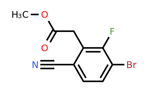 1805485-52-2 | Methyl 3-bromo-6-cyano-2-fluorophenylacetate