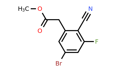 1805485-56-6 | Methyl 5-bromo-2-cyano-3-fluorophenylacetate
