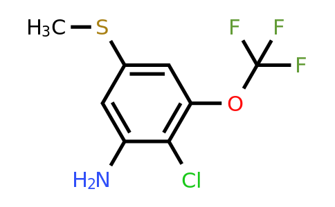 1805485-69-1 | 3-Amino-4-chloro-5-(trifluoromethoxy)thioanisole