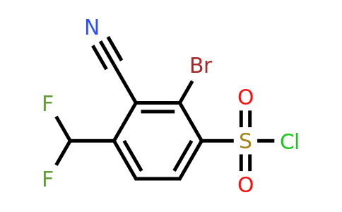2-Bromo-3-cyano-4-(difluoromethyl)benzenesulfonyl chloride