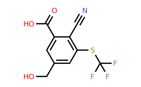1805491-38-6 | 2-Cyano-5-hydroxymethyl-3-(trifluoromethylthio)benzoic acid