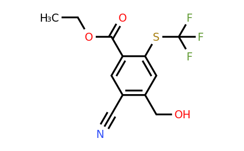 1805491-47-7 | Ethyl 5-cyano-4-hydroxymethyl-2-(trifluoromethylthio)benzoate