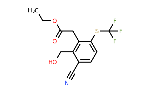 1805491-79-5 | Ethyl 3-cyano-2-hydroxymethyl-6-(trifluoromethylthio)phenylacetate