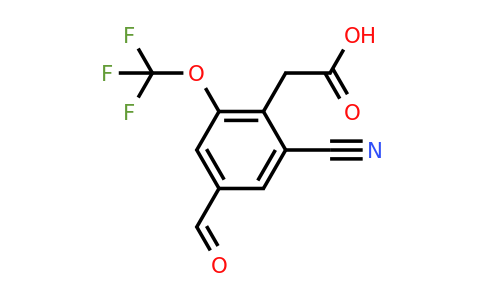 1805492-55-0 | 2-Cyano-4-formyl-6-(trifluoromethoxy)phenylacetic acid