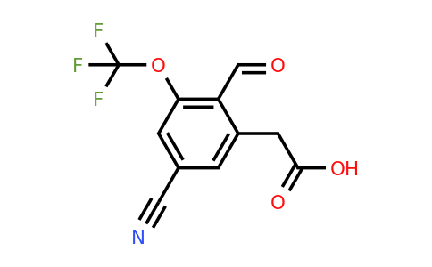 1805492-61-8 | 5-Cyano-2-formyl-3-(trifluoromethoxy)phenylacetic acid