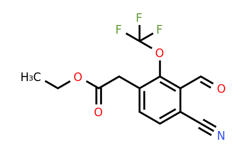 1805492-85-6 | Ethyl 4-cyano-3-formyl-2-(trifluoromethoxy)phenylacetate