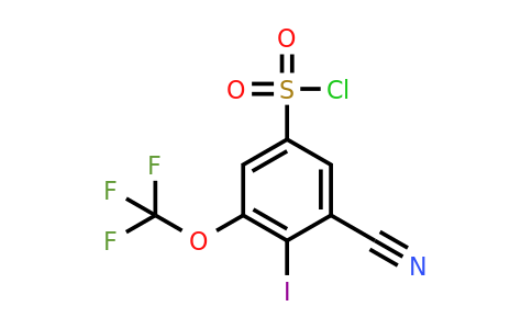 1805492-86-7 | 3-Cyano-4-iodo-5-(trifluoromethoxy)benzenesulfonylchloride