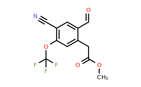 1805493-70-2 | Methyl 4-cyano-2-formyl-5-(trifluoromethoxy)phenylacetate