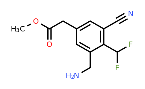 1805493-88-2 | Methyl 3-aminomethyl-5-cyano-4-(difluoromethyl)phenylacetate