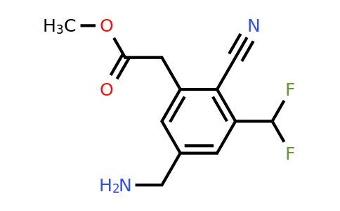 1805493-95-1 | Methyl 5-aminomethyl-2-cyano-3-(difluoromethyl)phenylacetate