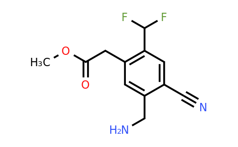 1805494-02-3 | Methyl 5-aminomethyl-4-cyano-2-(difluoromethyl)phenylacetate