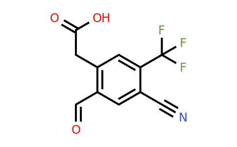 1805494-34-1 | 4-Cyano-2-formyl-5-(trifluoromethyl)phenylacetic acid