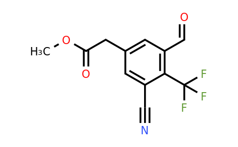 1805494-46-5 | Methyl 3-cyano-5-formyl-4-(trifluoromethyl)phenylacetate