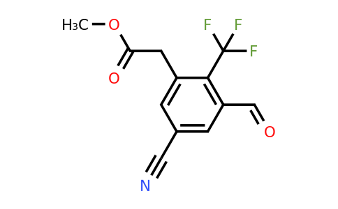 1805494-49-8 | Methyl 5-cyano-3-formyl-2-(trifluoromethyl)phenylacetate