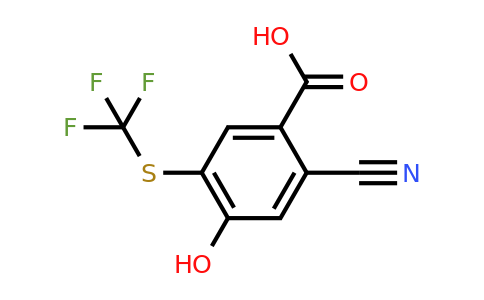 1805494-54-5 | 2-Cyano-4-hydroxy-5-(trifluoromethylthio)benzoic acid