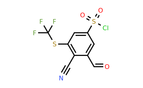 1805494-55-6 | 4-Cyano-3-formyl-5-(trifluoromethylthio)benzenesulfonylchloride