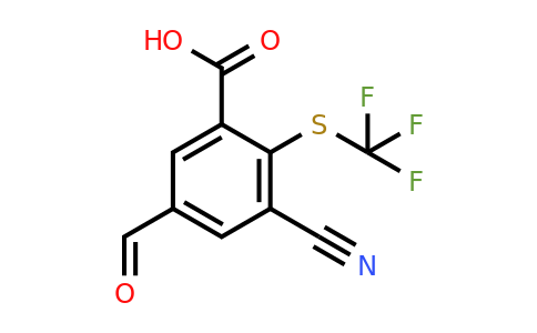 1805494-61-4 | 3-Cyano-5-formyl-2-(trifluoromethylthio)benzoic acid