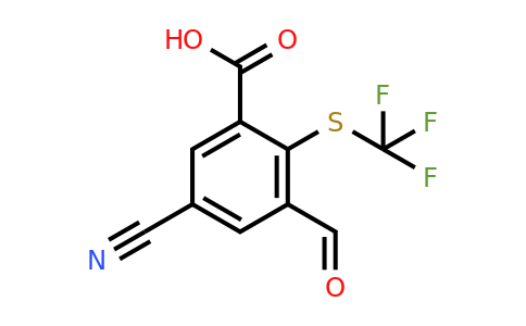 1805494-63-6 | 5-Cyano-3-formyl-2-(trifluoromethylthio)benzoic acid
