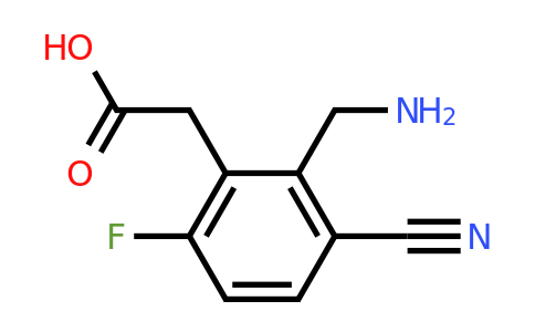 1805495-17-3 | 2-Aminomethyl-3-cyano-6-fluorophenylacetic acid