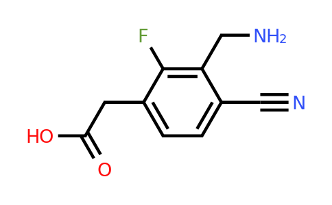 1805495-21-9 | 3-Aminomethyl-4-cyano-2-fluorophenylacetic acid