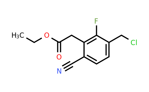 1805495-95-7 | Ethyl 3-chloromethyl-6-cyano-2-fluorophenylacetate