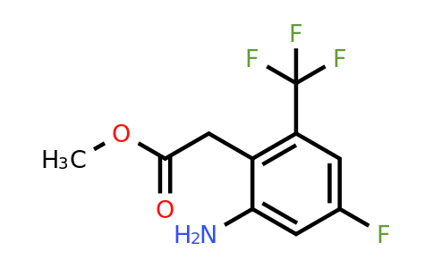 1805496-94-9 | Methyl 2-amino-4-fluoro-6-(trifluoromethyl)phenylacetate