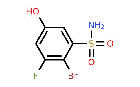 1805498-03-6 | 2-Bromo-3-fluoro-5-hydroxybenzenesulfonamide