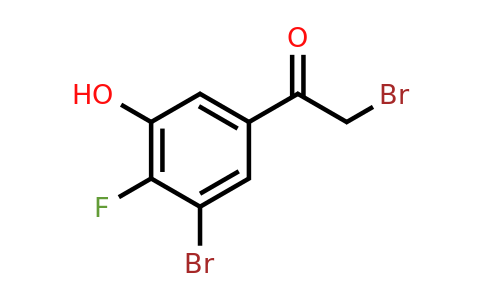 1805499-19-7 | 3'-Bromo-4'-fluoro-5'-hydroxyphenacyl bromide