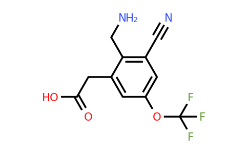 1805499-46-0 | 2-Aminomethyl-3-cyano-5-(trifluoromethoxy)phenylacetic acid